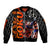 Goku Dragon Ball Bomber Jacket Anime Mix Text Pattern Abstract Style