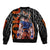 Goku Dragon Ball Bomber Jacket Anime Mix Text Pattern Abstract Style