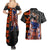 Goku Dragon Ball Couples Matching Summer Maxi Dress and Hawaiian Shirt Anime Mix Text Pattern Abstract Style