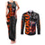 Goku Dragon Ball Couples Matching Tank Maxi Dress and Long Sleeve Button Shirt Anime Mix Text Pattern Abstract Style