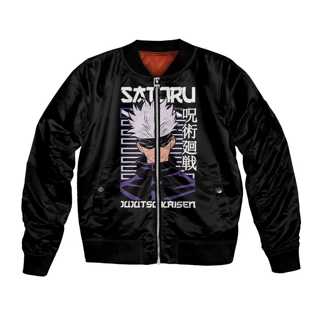 Gojo Satoru Jujutsu Kaisen Bomber Jacket Anime Style