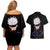 Gojo Satoru Jujutsu Kaisen Couples Matching Off Shoulder Short Dress and Hawaiian Shirt Anime Style