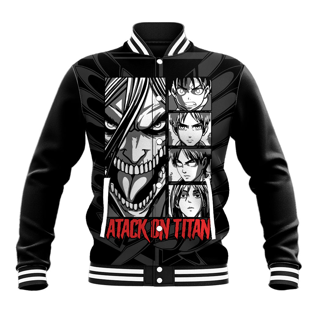 Atack On Titan Character Baseball Jacket Anime Mix Manga Style