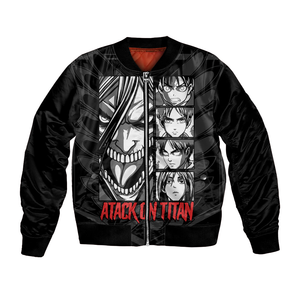 Atack On Titan Character Bomber Jacket Anime Mix Manga Style