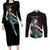 Illumi Zoldyck Phantom Troupe Hunter X Hunter Couples Matching Long Sleeve Bodycon Dress and Long Sleeve Button Shirt Anime Style