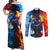 Shoto Todoroki - My Hero Academia Couples Matching Off Shoulder Maxi Dress and Long Sleeve Button Shirt Anime Style