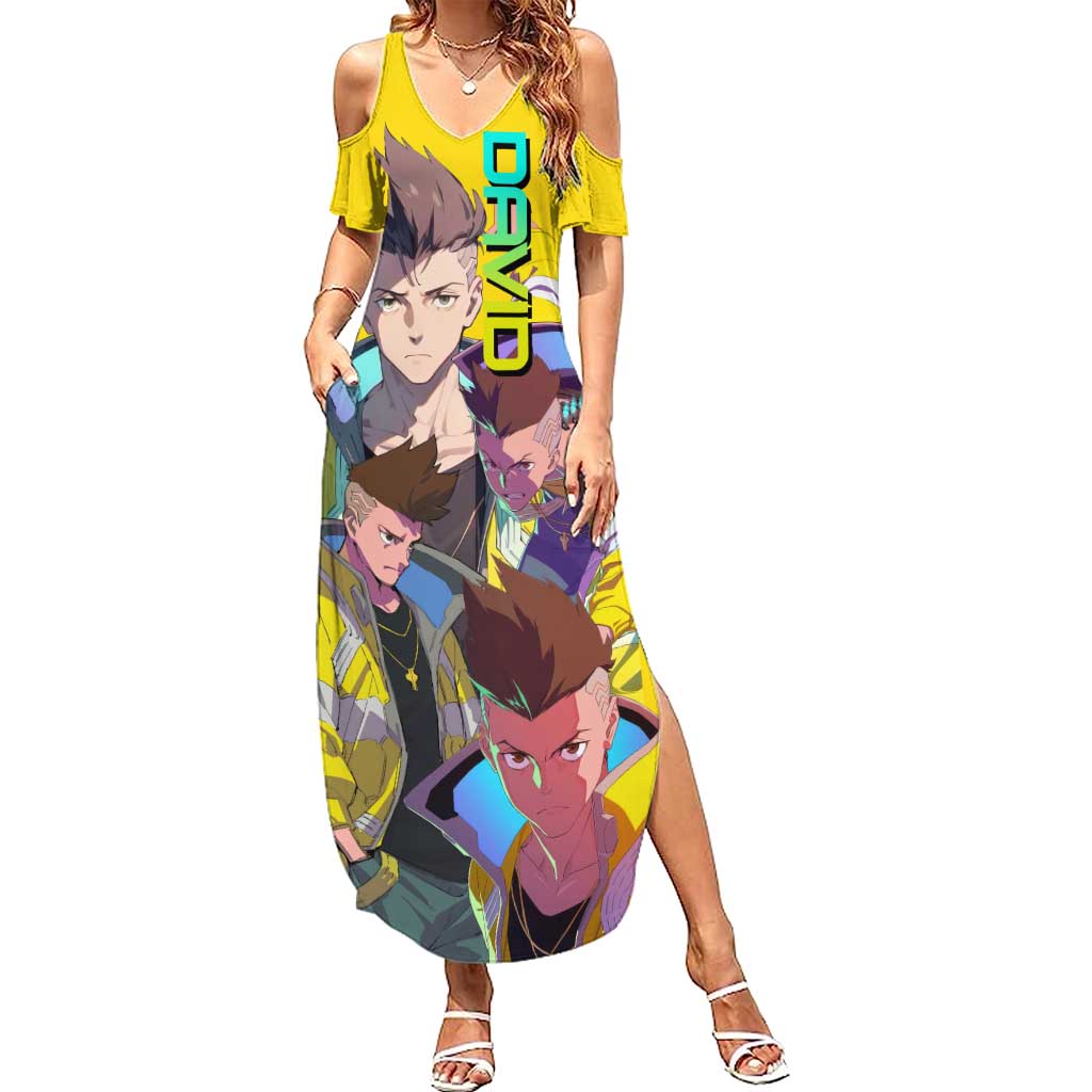 David Martinez - Cyberpunk: Edgerunners Summer Maxi Dress Anime Style