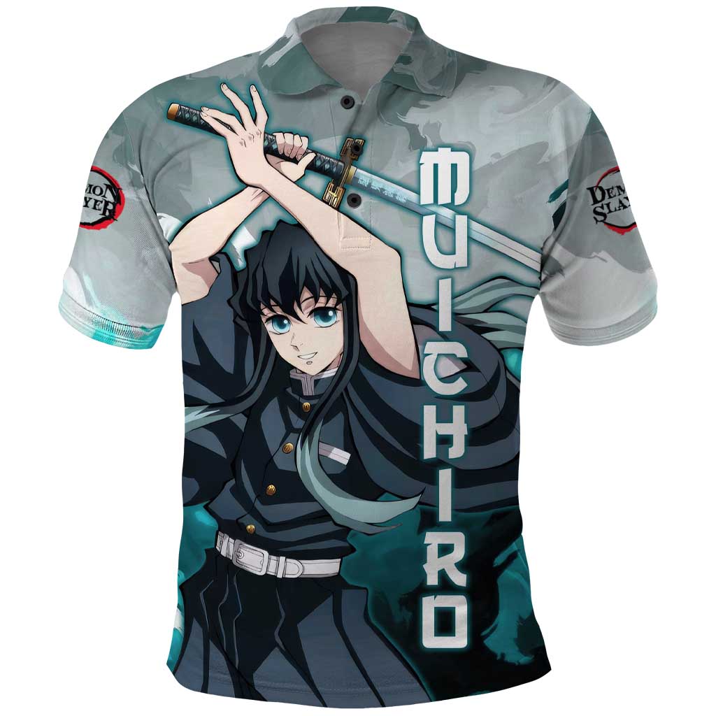 Muichiro Tokito - Demon Slayer Polo Shirt Anime Style