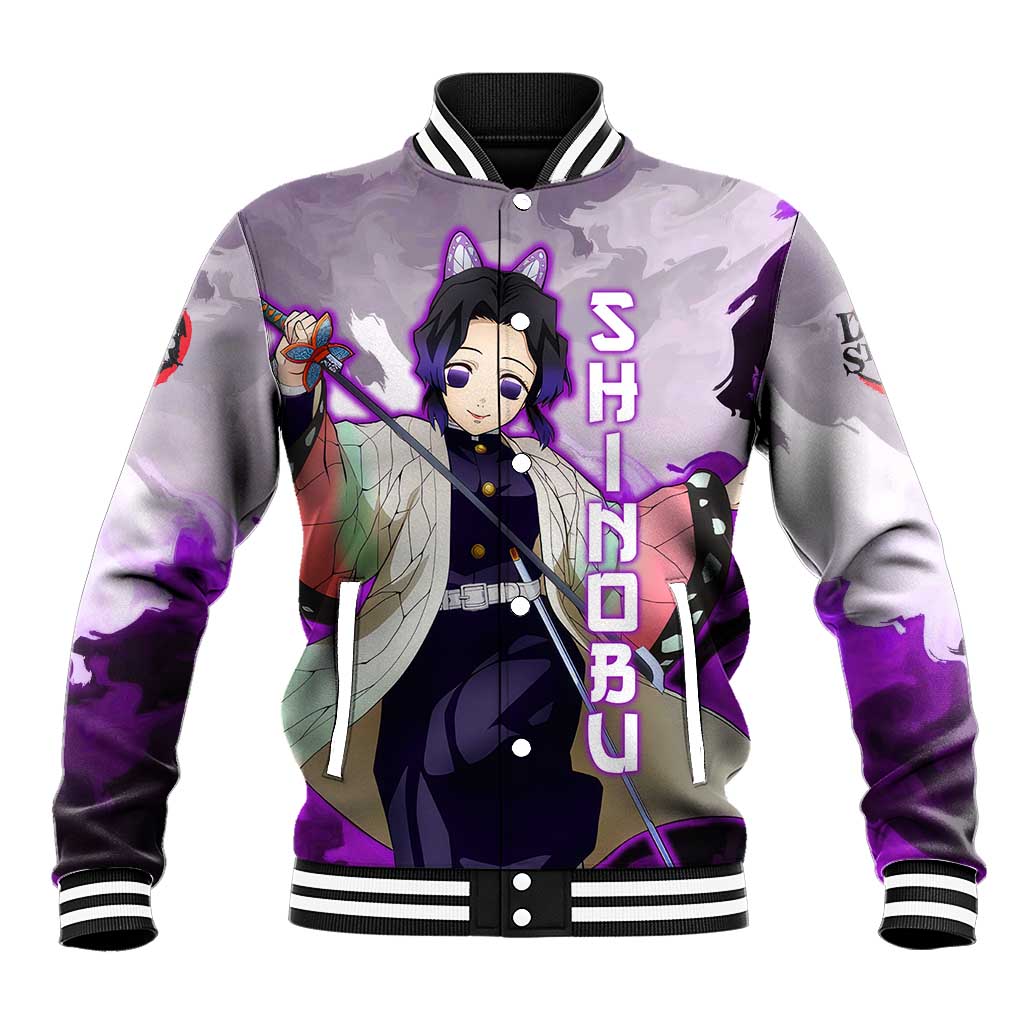 Shinobu Kocho - Demon Slayer Baseball Jacket Anime Style