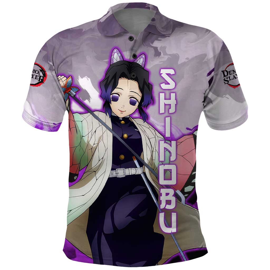 Shinobu Kocho - Demon Slayer Polo Shirt Anime Style