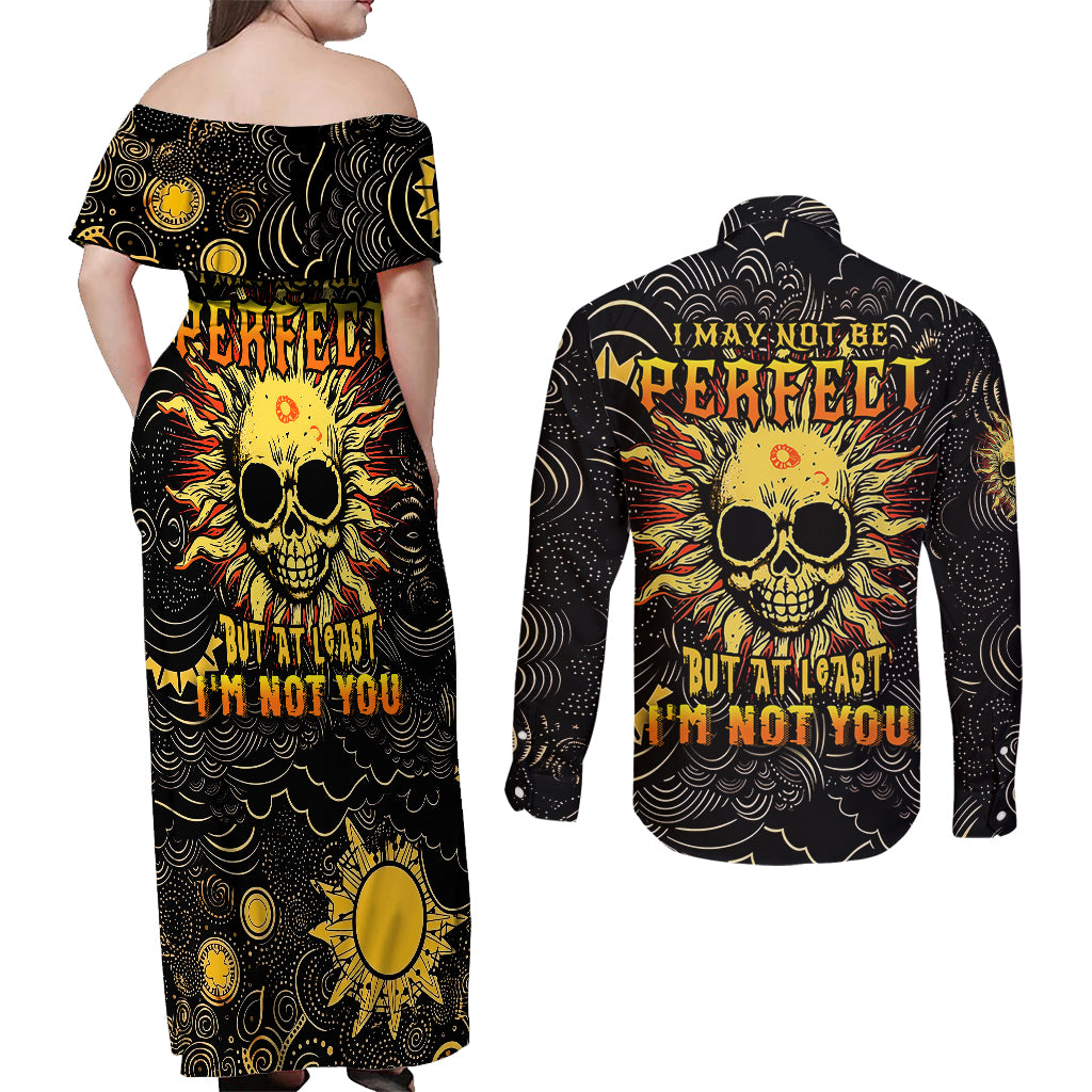 sun-skull-couples-matching-off-shoulder-maxi-dress-and-long-sleeve-button-shirts-i-may-not-be-perfect-but-at-least-im-not-you