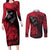 skull-death-couples-matching-long-sleeve-bodycon-dress-and-long-sleeve-button-shirts-your-time