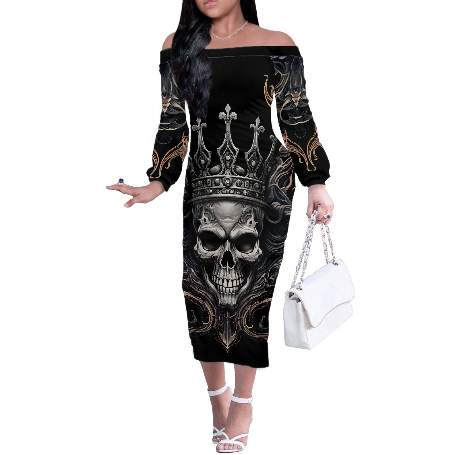 skull-fantasy-off-the-shoulder-long-sleeve-dress-who-needs-inner-demons-when-you-are-the-demon