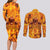 three-skulls-flaming-couples-matching-long-sleeve-bodycon-dress-and-long-sleeve-button-shirts-high-on-fire