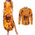 three-skulls-flaming-couples-matching-summer-maxi-dress-and-long-sleeve-button-shirts-high-on-fire