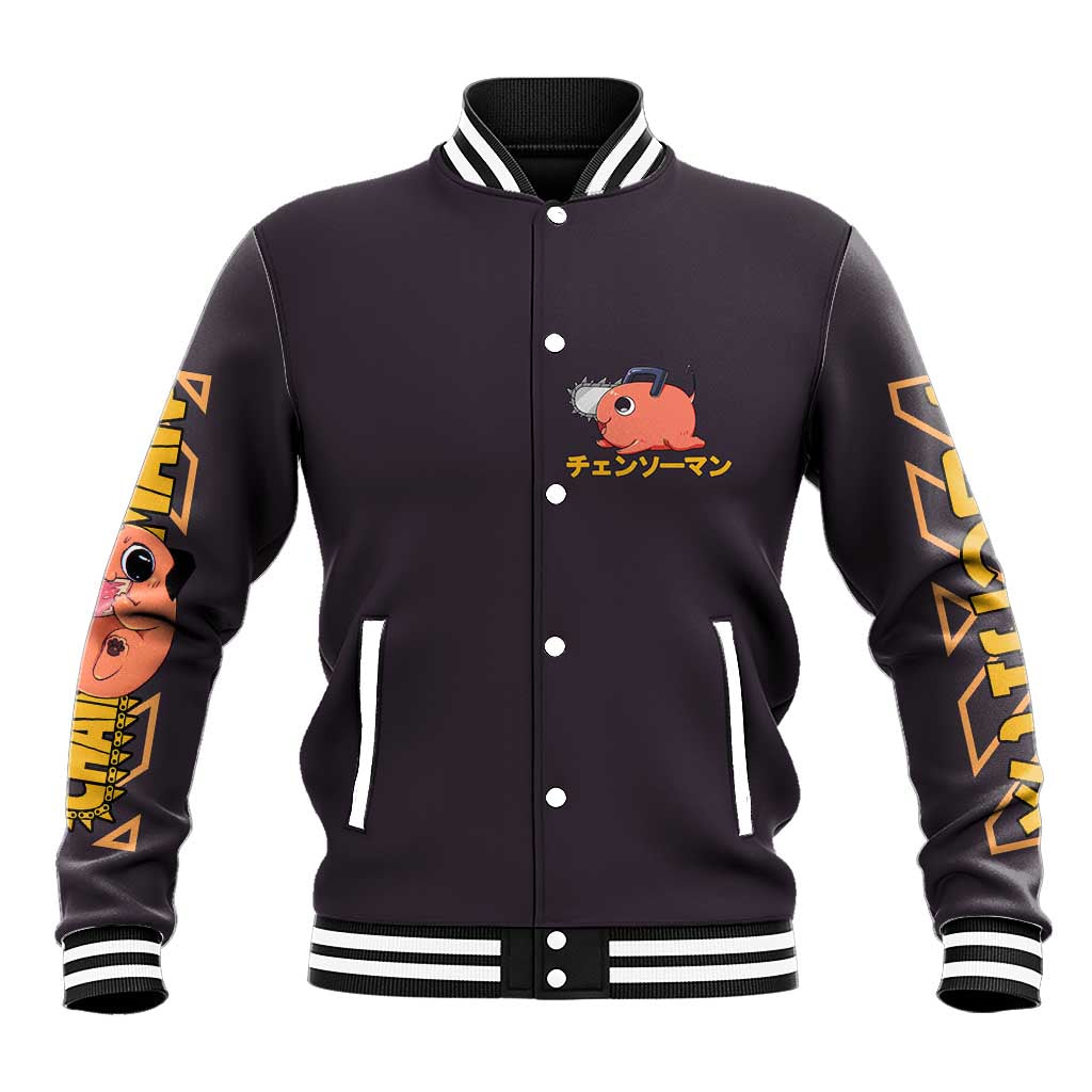 Pochita Chainsaw Man Baseball Jacket Anime Style