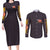 Pochita Chainsaw Man Couples Matching Long Sleeve Bodycon Dress and Long Sleeve Button Shirt Anime Style