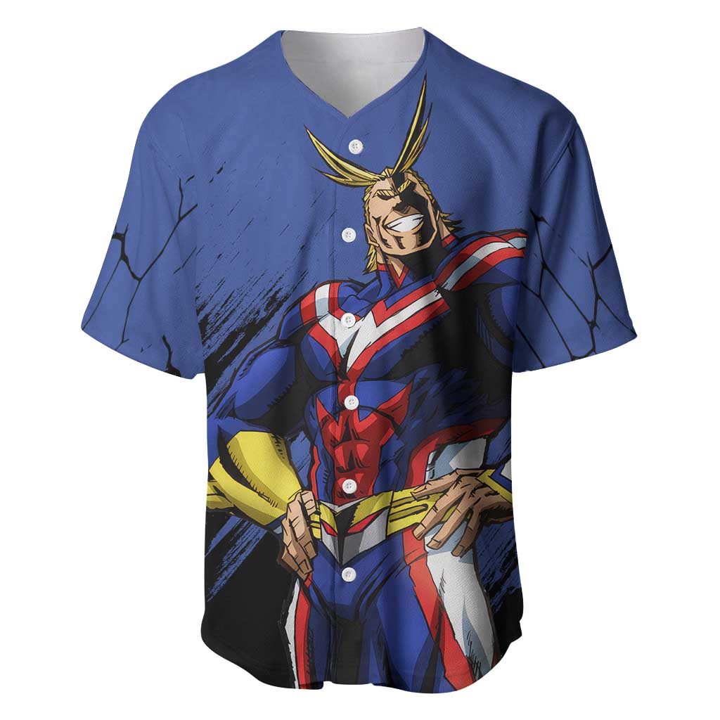 All Might - My Hero Academia Baseball Jersey Anime Style