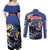 All Might - My Hero Academia Couples Matching Off Shoulder Maxi Dress and Long Sleeve Button Shirt Anime Style