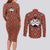 Jinbei - One Piece Couples Matching Long Sleeve Bodycon Dress and Long Sleeve Button Shirt Anime Uniform Style