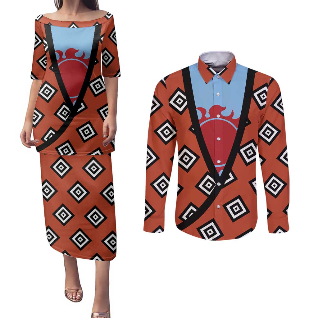 Jinbei - One Piece Couples Matching Puletasi and Long Sleeve Button Shirt Anime Uniform Style