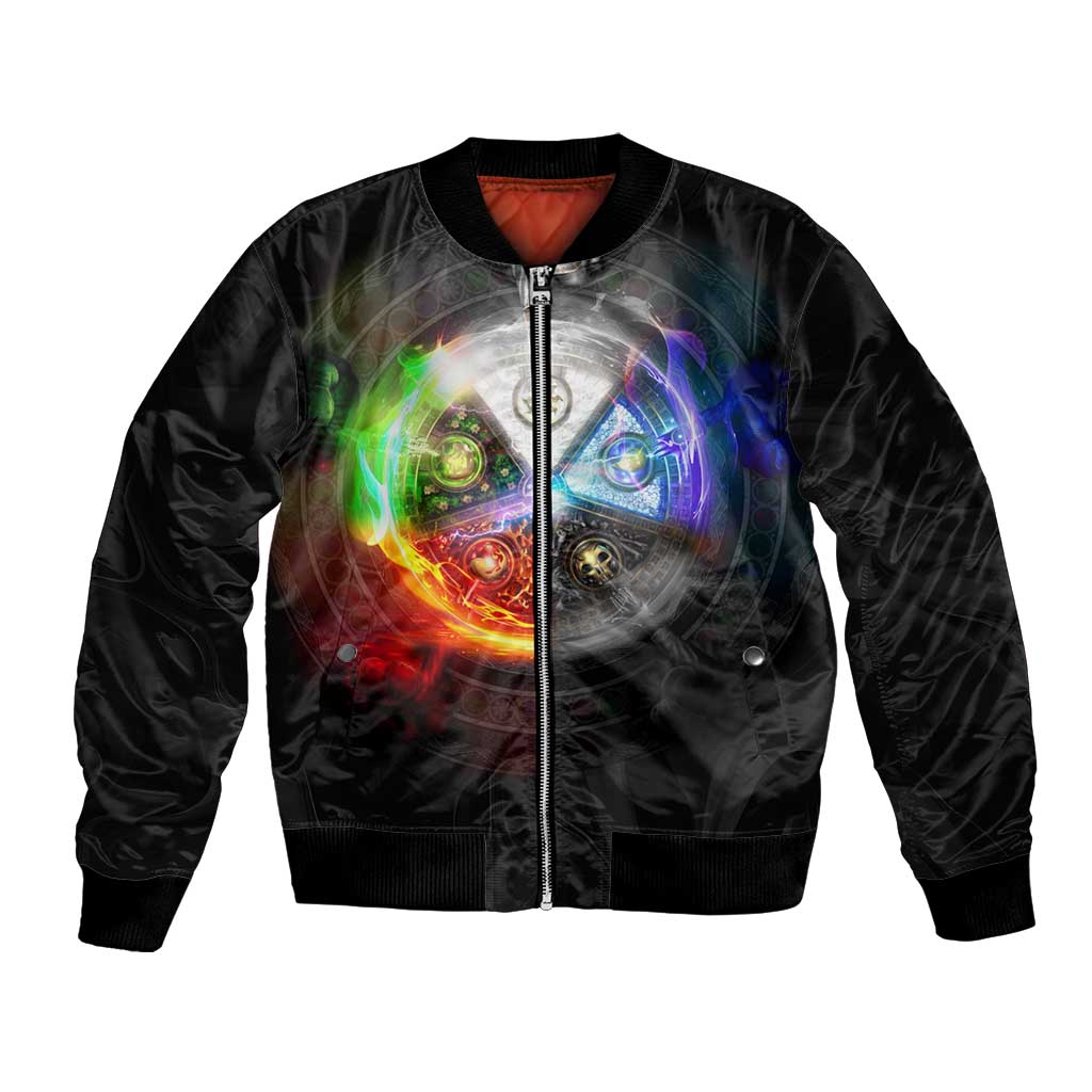 Elements of Magic the Gathering Bomber Jacket Anime Style