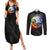 Elements of Magic the Gathering Couples Matching Summer Maxi Dress and Long Sleeve Button Shirt Anime Style