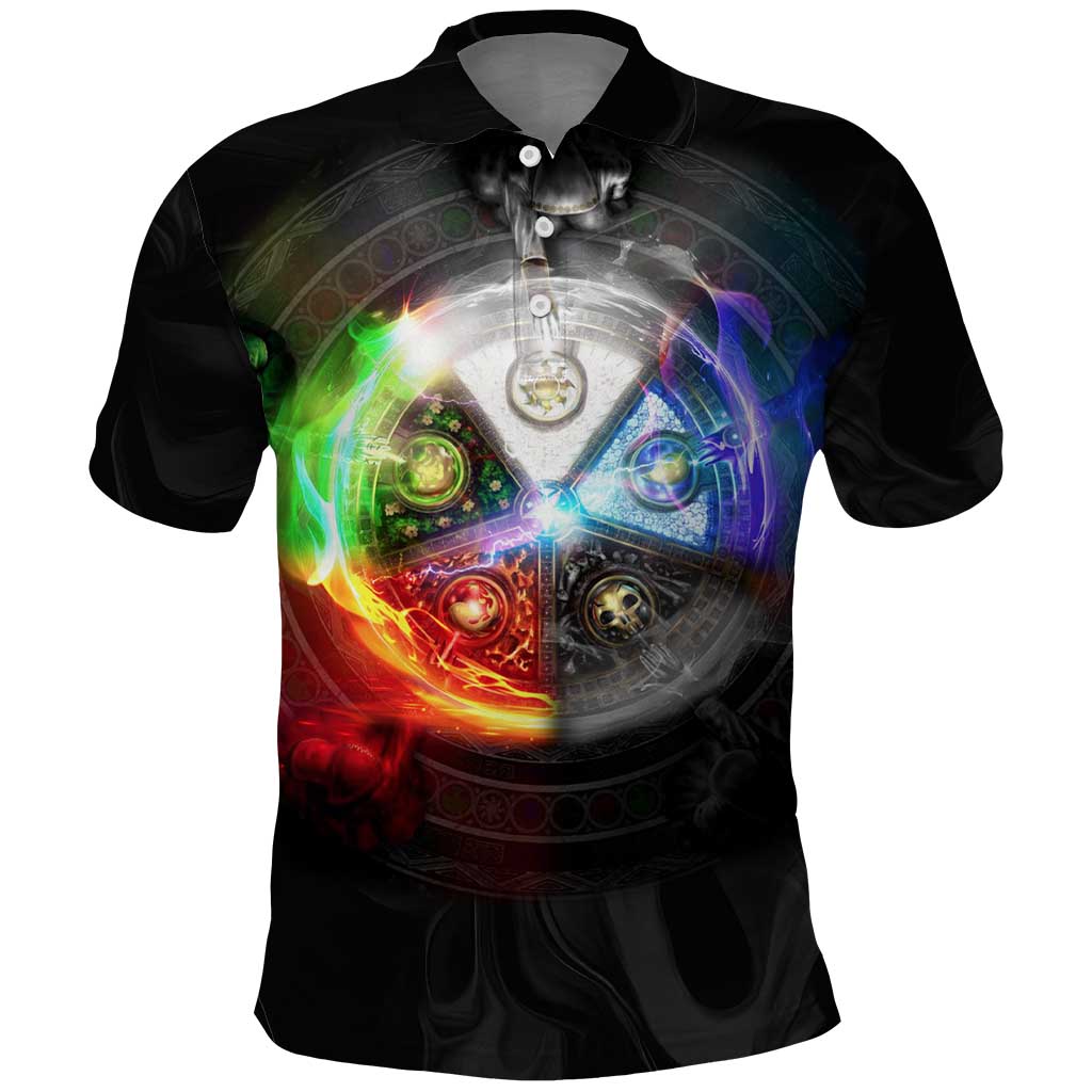 Elements of Magic the Gathering Polo Shirt Anime Style