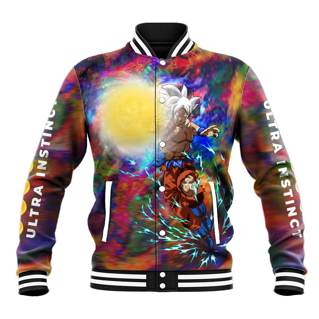 Trippy Ultra Instinct Goku Dragon Ball Z Baseball Jacket Anime Style