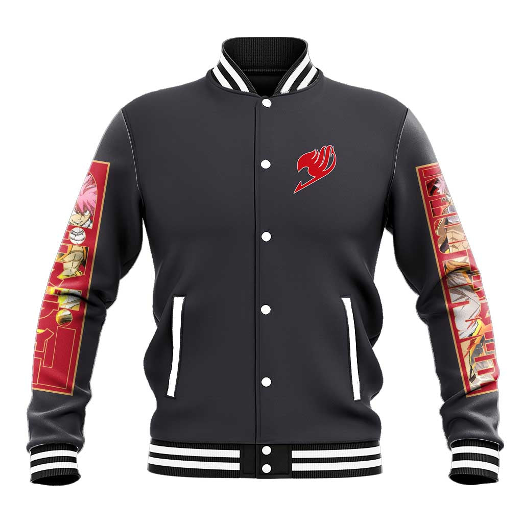 Natsu Dragneel Fairy Tail Baseball Jacket Anime Style