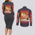 Natsu Dragneel Fairy Tail Couples Matching Long Sleeve Bodycon Dress and Long Sleeve Button Shirt Anime Style