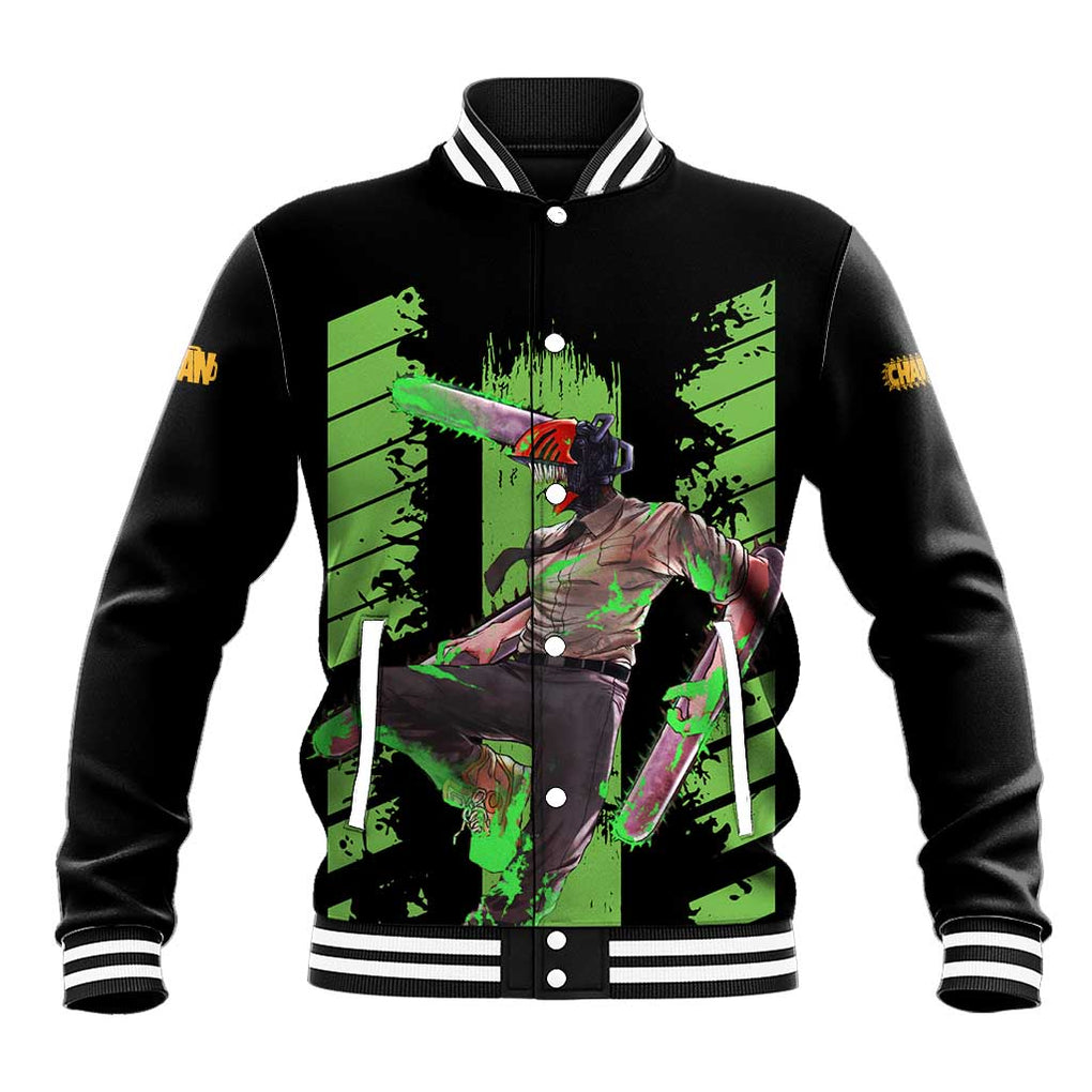 Denji Chainsaw Man Baseball Jacket Anime Cyper Art Style