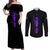 Saturn - Sailor Moon Couples Matching Off Shoulder Maxi Dress and Long Sleeve Button Shirt Anime Style