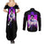 Saturn - Sailor Moon Couples Matching Summer Maxi Dress and Long Sleeve Button Shirt Anime Style