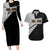 Black Star Soul Eater Couples Matching Long Sleeve Bodycon Dress and Hawaiian Shirt Anime Style TS04