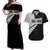 Black Star Soul Eater Couples Matching Off Shoulder Maxi Dress and Hawaiian Shirt Anime Style TS04