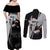 Black Star Soul Eater Couples Matching Off Shoulder Maxi Dress and Long Sleeve Button Shirt Anime Style TS04