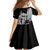 Black Star Soul Eater Family Matching Off Shoulder Maxi Dress and Hawaiian Shirt Anime Style TS04