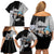 Black Star Soul Eater Family Matching Off Shoulder Short Dress and Hawaiian Shirt Anime Style TS04