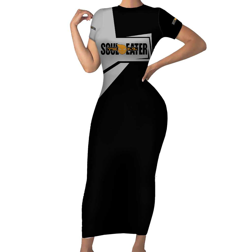 Black Star Soul Eater Short Sleeve Bodycon Dress Anime Style TS04