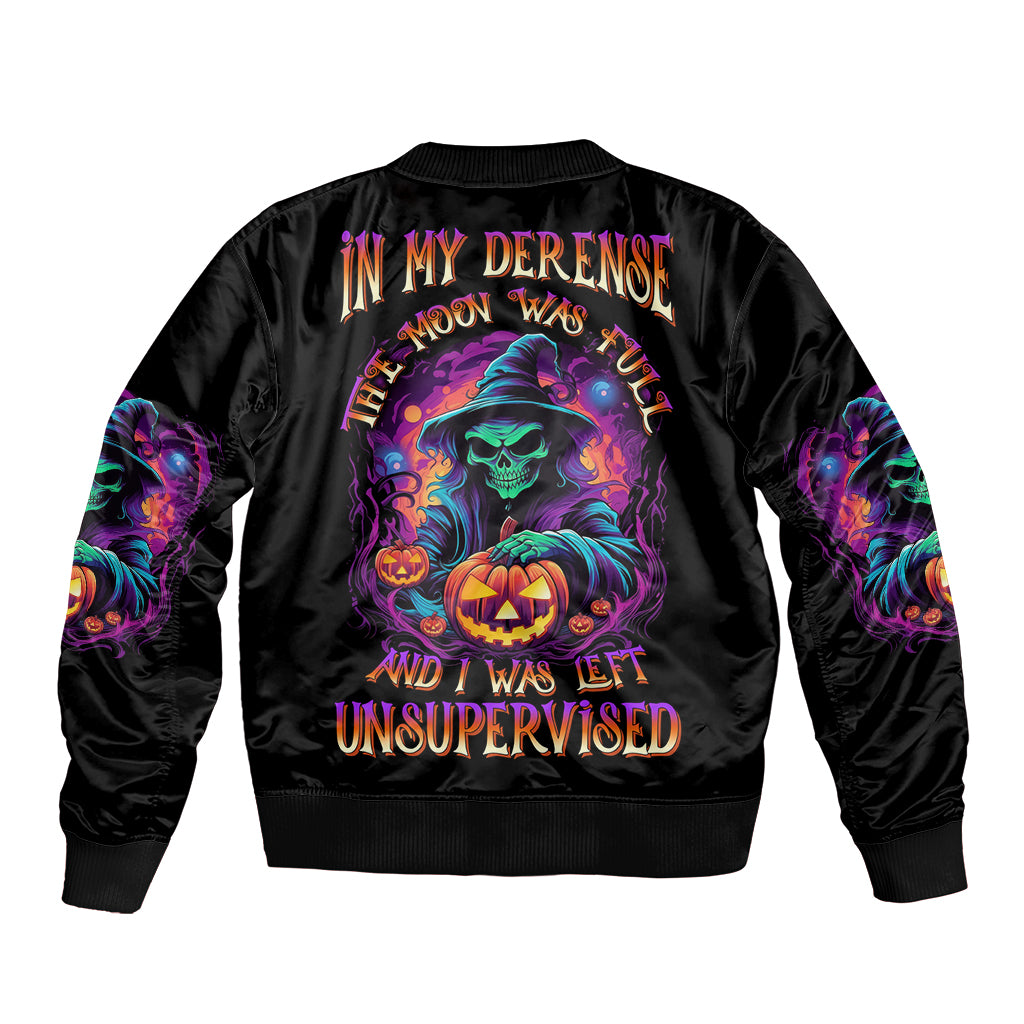 in-my-defense-i-was-left-unsupervised-halloween-bomber-jacket