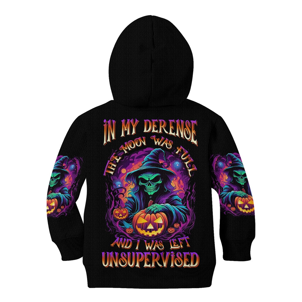 in-my-defense-i-was-left-unsupervised-halloween-kid-hoodie