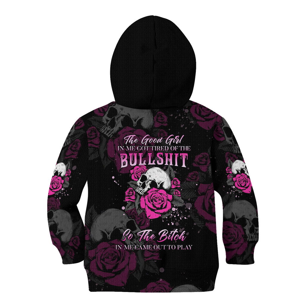 the-good-girl-in-me-got-tired-skull-rose-kid-hoodie