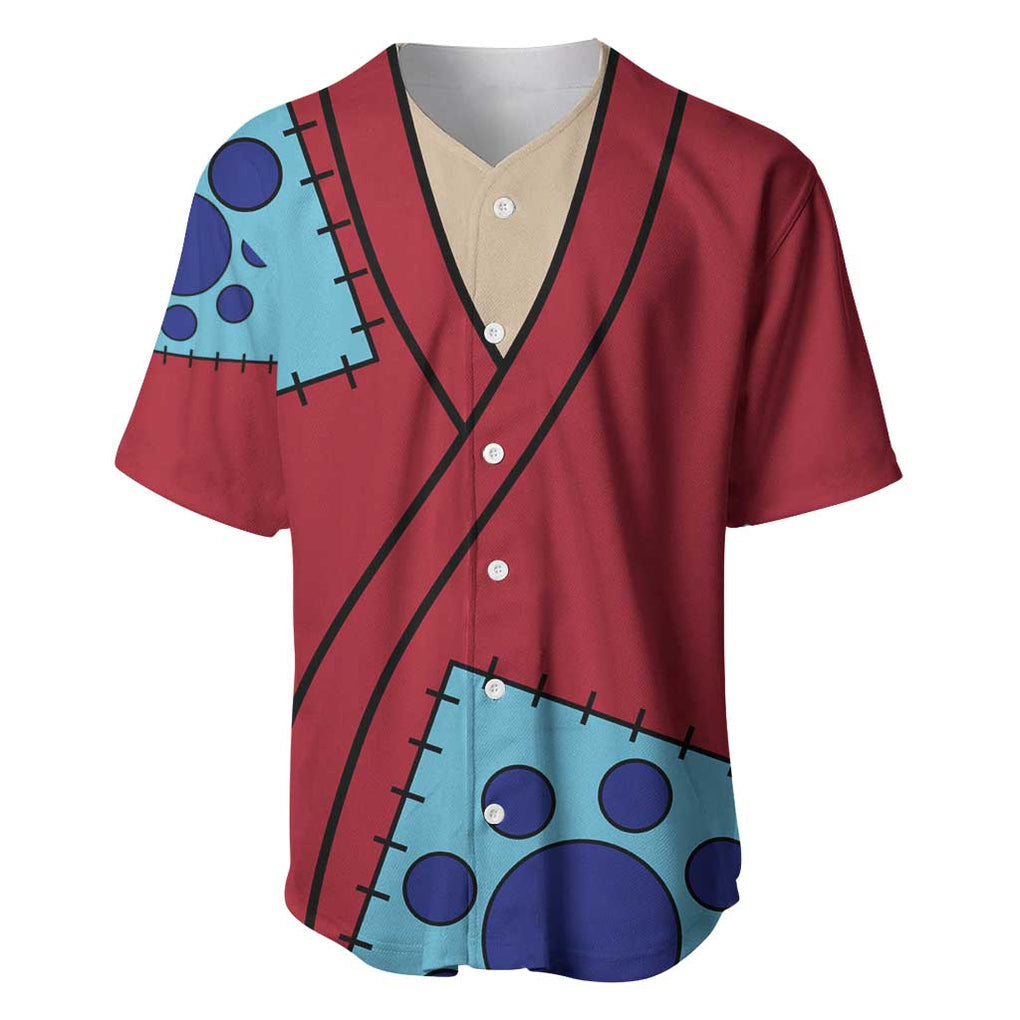 Luffy Wano - One Piece Baseball Jersey Anime Style