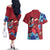 Luffy Wano - One Piece Couples Matching Off The Shoulder Long Sleeve Dress and Hawaiian Shirt Anime Style