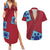 Luffy Wano - One Piece Couples Matching Summer Maxi Dress and Hawaiian Shirt Anime Style