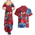 Luffy Wano - One Piece Couples Matching Summer Maxi Dress and Hawaiian Shirt Anime Style