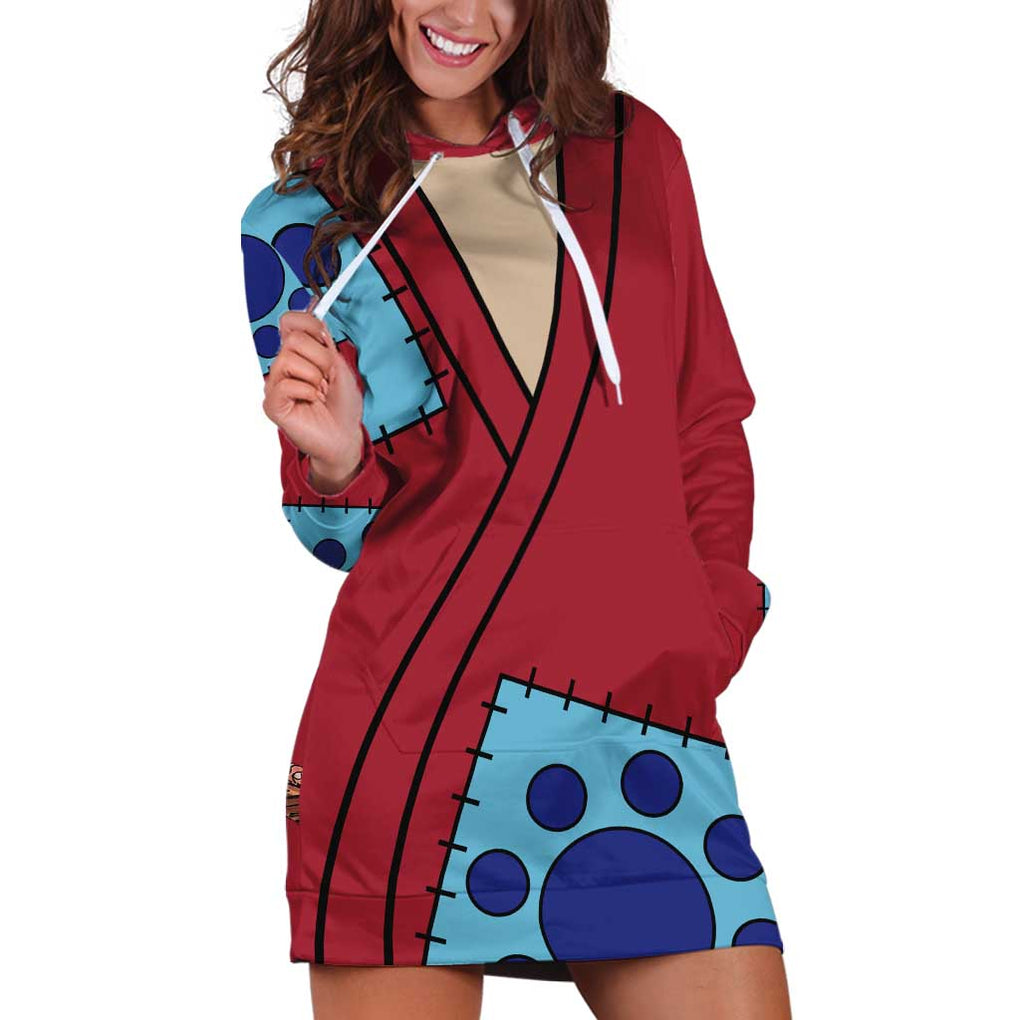 Luffy Wano - One Piece Hoodie Dress Anime Style