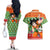 Yamcha - Dragon Ball Couples Matching Off The Shoulder Long Sleeve Dress and Hawaiian Shirt Anime Mix Christmas Style