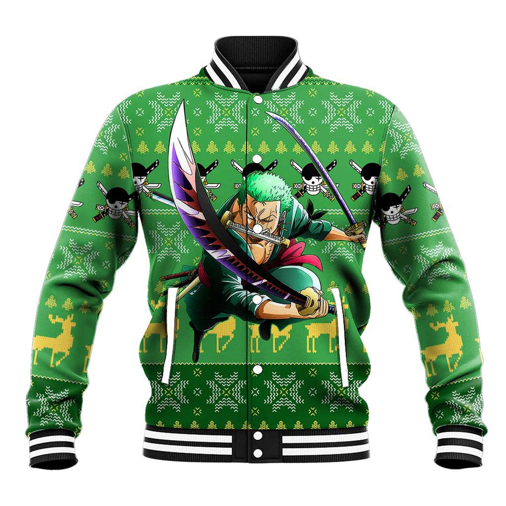 Roronoa Zoro - One Piece Baseball Jacket Anime Mix Christmas Style